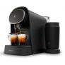 Philips L’OR Barista LM8018/90 Cafetera de Cápsulas con Espumador de Leche, Compatible con Cápsula Individual y Cápsula Doble, 19 Bares de Presión, 12 Variedades, 1 L, Acabado Premium