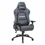 Newskill Valkyr – Silla gaming profesional con asiento microperforado para mejor sensación térmica (sistema de balanceo y reclinable 180 grados, reposabrazos 4D) – Color Azul, mediano