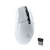 Logitech G305 LIGHTSPEED Ratón Gaming Inalámbrico, Captor HERO 12K, 12,000 DPI, Ultra-ligero, Batería de 250h, 6 Botones Programables, Memoría Integrada, PC/Mac – Blanco