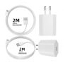 Cargador iPhone,Charlore [MFi Certificado]USB Cargador y 2M Cables Lightning [2-Pack] Compatible con iPhone 13/12/11/XR/X/XS/SE/8//7/6,iPad