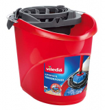 Vileda Torsion Power – Cubo superfácil, menos esfuerzo a la hora de escurrir, color rojo