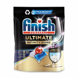 Finish Powerball Quantum Infinity Shine, pastillas para el lavavajillas con protección para la vajilla – Pack de 80 pastillas