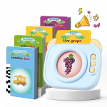 Tarjetas Flash Parlantes Tarjeta Flash Parlante Juguetes Educativos Niños para 2 3 4 5 6 Años Flash Parlantes Juguetes de Aprendizaje Tarjetas Parlantes Talking Flash Card Regalos De Cumpleaños(Azul)