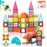 Beeyouk Construcciones Magneticas Niños,120 Piezas Juguetes Imanes Niños,Juego Piezas Magneticas niños 3D con Tuberías,Bloques Construccion Niños Regalo para Niños Niñas de 3 4 5 6 7 8