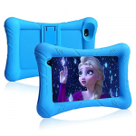 Pritom – Tableta para niños de 7 Pulgadas, Android 10 32GB ROM, WiFi, Bluetooth, Educación, Control Parental, Software para niños preinstalado, Tableta para niños (Azul)
