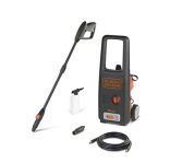 BLACK+DECKER Hidrolimpiadora de Alta Presión BXPW1400E (1400 W, 110 bar, 390 l/h), Color Negro/Naranja, Tamaño Única