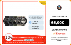 Smartwach Amazfit T Rex, reloj inteligente todoterreno, sumergible 5ATM, resistencia militar, GPS, acelerómetro, deportivo|Relojes inteligentes|
