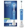 Oral-B Vitality 100 Cepillo de Dientes Eléctrico con Mango Recargable, Tecnología Braun y 1 Cabezal de Recambio – Azul