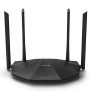 Tenda AC19 – AC2100 Router WiFi de Doble Banda, 2.4 GHz a 300 Mbps y 5 GHz a 1733 Mbps, WAN/4*LAN Gigabit Puertos, USB 2.0, Antenas Externas de 4*6dBi, 4×4 MU-MIMO, Soporta IPv6, Red de Fibra