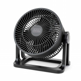 Black + Decker – BXEFD30E Ventilador de sobremesa pequeño, regulable en 3 velocidades, silencioso, 20cm de diámetro ideal para hogar y oficina. Potente 35W. Negro