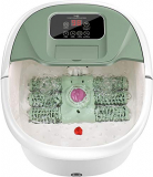 Masajeador de Baño para Pies con Masaje Rodillos Automático,Calentamiento Rápido, Burbujas Oxígeno, Temporizador Ajustables Digital 60min, Pedicura Hidromasaje para Pies Cansados