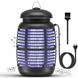 Mksutary Lámpara Antimosquitos, 15W UV Lámpara Anti Mosquitos Matamoscas Eléctrico Trampa Polillas Repelente Matar de Moscas Polillas Insectos, Area efectiva 80㎡ Interior y Jardin