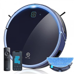 OKP Robot Aspirador y Fregasuelos K7 Tecnología Freemove 3.0 Super Suction 2200Pa, Friega, Aspira, Barre y Pasa la mopa, Adecuada para Pelo de Animales, alfombras y Suelos Duros, 4 Cleaning Modos