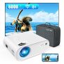 Proyector WiFi Bluetooth, TOPTRO 6000 Lúmenes Mini Proyector Portátil Soporta Full HD 1080P[Estuche de Transporte Incluido], Proyectores Cine en Casa, LED 90000H, Zoom X/Y, para TV Stick/PS5/PC/Phone