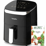 Fabuletta Freidora sin Aceite Inteligente 4L, 75-230℃, 1680W freidora aire caliente, 9 Programas, Cesta Antiadherente, Temperatura y Tiempo Regulable, Air Fryer saludable para 2-4 personas