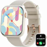 Reloj Inteligente Hombre Mujer, 1.85″ Smartwatch Bluetooth Hacer y Contestar Llamadas,Fitness Watch con Pulsómetro,Monitor de Sueño,Podómetro,100+ Modos Deportivos,Smart Watch para Android iOS