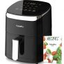 Fabuletta Freidora sin Aceite Inteligente 4L, 75-230℃, 1680W freidora aire caliente, 9 Programas, Cesta Antiadherente, Temperatura y Tiempo Regulable, Air Fryer saludable para 2-4 personas