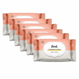 Marca Amazon – find. Toallitas desmaquilladoras con Aceite de Argán ( Adecuadas para pielese secas)- 6×25 (150 toallitas)