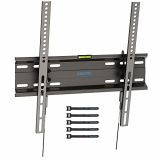 BONTEC Soporte TV Pared Inclinable Ultra Delgado para 23-55 Pulgadas Television de LED/LCD/Plasma, Carga Máx. 45kg, Máx VESA 400×400 mm