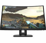 HP X 24c – Monitor Gaming de 24″ Full HD (1920 x 1080 a 144Hz, VA, 4ms, HDMI, Curvatura 1500R, Antirreflejo, Altura e Inclinación Ajustables) Negro