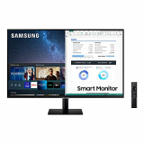 Samsung LS32AM502NRXEN – Monitor Smart de 32» FullHD, 1920×1080, Smart TV Apps, TV Plus, Altavoces, WiFi, Bluetooth, VA, diseño sin Marcos, Negro