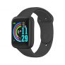 Reloj Inteligente, Reloj De Fitness con Pantalla Táctil De 1,44 Pulgadas, Podómetro, Detección De Sueño, Monitorización De Oxígeno En Sangre, Reloj Inteligente Compatible con Android iOS (Negro)