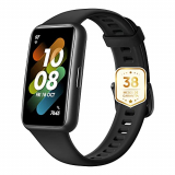 HUAWEI Band 7 Smartwatch Monitorización de Salud y Fitness, Pantalla Ultrafina sin Marcos, Duración de la batería de 2 semanas, 96 Modos de Entrenamiento, Negro+38 Meses de garantía