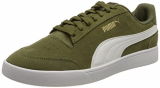 PUMA Shuffle SD, Zapatillas Unisex Adulto, Dark Green Moss White Gold, 37 EU