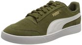 PUMA Shuffle SD, Zapatillas Unisex Adulto, Dark Green Moss White Gold, 37 EU