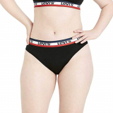Levi’s Rise High Cut Brief Calzoncillos, Jet Black, M para Mujer
