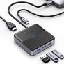 ORICO USB C Hub, 5 en 1 USB C Docking Station con 4K HDMI, 60W PD Charging, Puerto USB 3.0 5 Gbps, 2 Puertos USB 480Mbps, Adaptador Multipuerto Tipo C para MacBook iPad Lenovo DELL HP Laptop