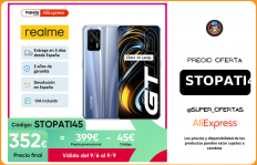Versión Global realme GT 5G 8G 128G Snapdragon 888 5G teléfono inteligente 6,43 «120Hz AMOLED 65W DartCharge 64MP 4500mAh NFC;250€ 25€, Código:09ESOW25|Teléfonos móviles|
