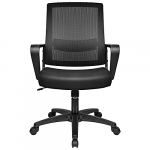 BASETBL Silla de Oficina, Silla Escritoria Ergonomica, Silla Giratoria de Malla con Regulable en Altura, Soporte Lumbar Ajustable, Silla para Casa o Oficina(Negro) Carga Máx 150 Kg