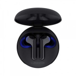 LG TONE Free FN6 Auriculares True Wireless con autolimpieza UVnano, con tecnología Meridian Sound, doble micrófono para llamadas en la oficina, base de carga inalámbrica y carga rápida en color negro