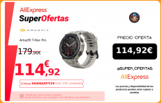 Amazfit T Rex Pro Smartwatch Fitness Monitor de Sueño y Ritmo cardiaco 10 ATM GPS Reloj Inteligente Deportativo con más de 100 M|Relojes inteligentes|