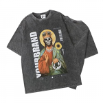 Camiseta Manga Corta para Hombre Relajado Ajuste Casual Cuello Redondo Camisas Dulce para Parejas como Regalos,A,M