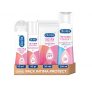 Durex Íntima Protect Pack Lubricante de Base Agua, Gel Limpiador Refrescante, Gel Íntimo Balanceador y Toallitas para Higiene Íntima Mujer – 4 productos