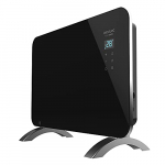 Cecotec Radiador Eléctrico Bajo Consumo Ready Warm 6650 Crystal Connection. 1000 W, Wifi, Termostato Regulable, Temporizador, Soporte de pie, Protección sobrecalentamiento, Negro