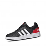 adidas Hoops 2.0, Basketball Shoe, Core Black/Footwear White/Vivid Red, 28 EU