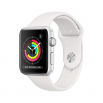 Apple Watch Series 3 (GPS, 42mm) Aluminio en Plata – Correa Deportiva Blanco
