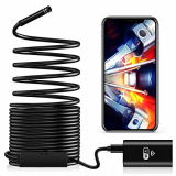 Cámara Endoscópica WiFi, Cámara de Inspección de 2,0 Megapíxeles HD con Luz LED Impermeable Endoscopio Cámara Borescope Rígido Cable Serpiente para Android iOS iPhone Tablet PC Smartphone – 10 Metros
