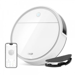 OKP life K5P Robot aspirador, con Función de Fregado 2 en 1, Compatible con WiFi/APP/Alexa, Carga Automática, Batería de 120 Minutos de Duración, Apto para Pelos de Mascotas, Alfombras y Suelos Duros.