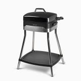 IKOHS R&B King – Barbacoa Eléctrica de Exterior, con Patas Acero Inoxidable, 2000W, Termostato Regulable en 5 potencias, Plancha de la Parrilla de 3 Superficies, Fácil de Limpiar, 38,1×43,1×82 cm