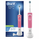 Oral-B Vitality 100 Cepillo de Dientes Eléctrico con Mango Recargable, Tecnología Braun y 1 Cabezal de Recambio – Rosa