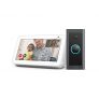 Echo Show 5 (2.ª generación, modelo de 2021) + Ring Video Doorbell Wired de Amazon, compatible con Alexa, Blanco