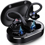 Auriculares Inalambricos Deportivos, Auriculares Bluetooth 5.1 con Mic y Caja de Carga USB-C Cascos Bluetooth In Ear IPX7 Impermeable, CVC8.0 Cancelación de Ruido, Auriculares Running Viajes, Deporte