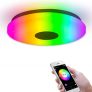 Luz de Techo Inteligente Montaje Empotrado WiFi Compatible Con Alexa Google Home Lámpara de Ambiente Regulable de Bajo Perfil Para Dormitorio, Sala de Estar 36W