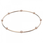 Swarovski Gargantilla Constella para Mujer, con Cristales Blancos Talla Redonda, Baño Tono Oro Rosa, Colección Constella de Swarovski