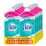 Flor – Suavizante para la ropa concentrado, aroma Oceánico – Pack de 10, hasta 530 dosis