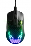 SteelSeries Aerox 3 Onyx (2022) – Ratón gaming superligero – Sensor óptico TrueMove Core de 8 500 CPI – Diseño ultraligero de 59 g resistente al agua